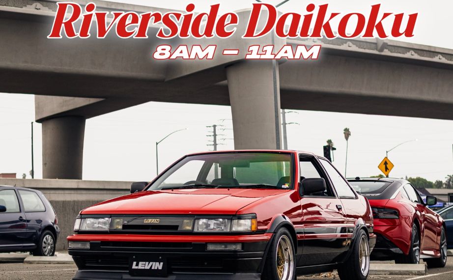 Riverside Daikoku Car Meet partial flyer 2025